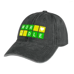 Bérets Wordle Word Game Words Cowboy Hat Snapback Cap Hood Hard Fashionable Femme Homme