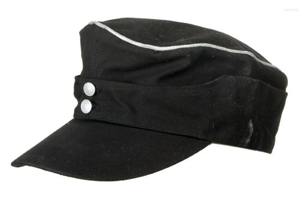 Bérets SECONDE GUERRE MONDIALE OFFICIER D'ÉLITE DE L'ARMÉE ALLEMANDE SUMMER PANZER M43 FIELD COTTON CAP HAT Reproduction Military Store