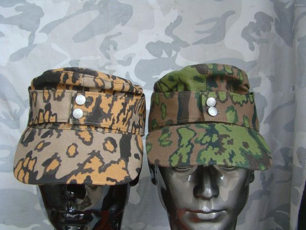 Boinas WWII CAMPO DEL EJÉRCITO ALEMÁN EM PRIMAVERA OTOÑO CAMO Camuflaje 1943 M43 SOMBRERO Gorra militar clásica