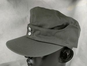 Bérets WWII armée allemande HEER EM HBT 1943 M43 casquette de terrain en coton sergé chapeau militaire