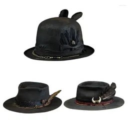 Boinas Y166 Cowboy Hat Fedoras Western ClimbiMed For Women Man Casual Wear Unisex
