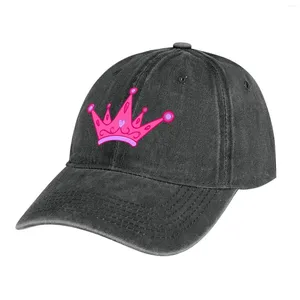 Bérets Y2K Pink Princess Tiara (violet) Chapeau de cowboy Randonnée Ball Cap Golf Femmes Hommes