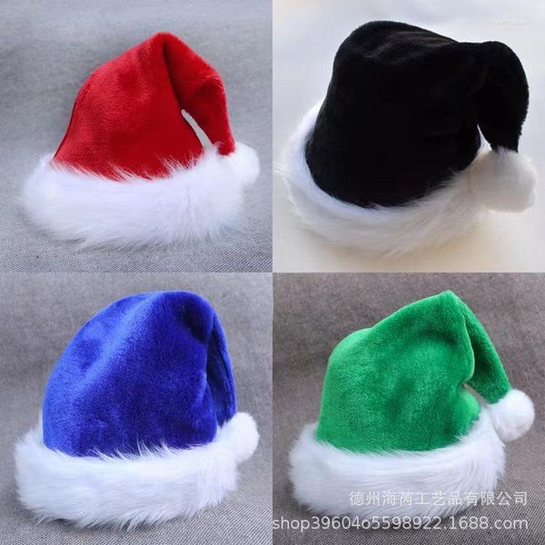 Bérets Année Chapeaux De Noël Pour Adultes Enfants Grosse Boule En Peluche Rouge Bonnet Chapeau Femmes Et Hommes Fête De Famille Fournitures Cadeau De Noël Navidad Cap