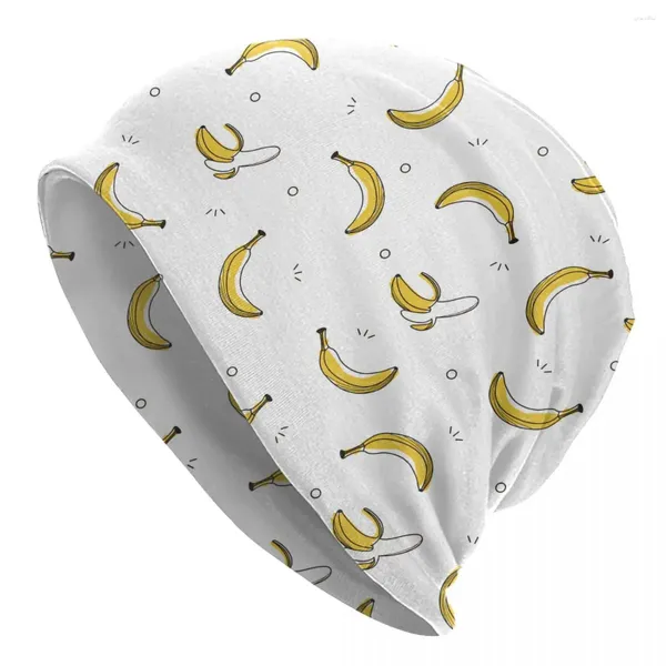 Boinas Amarillas Banana Skarlies Beanías Hats informales Unisex Ski Capá