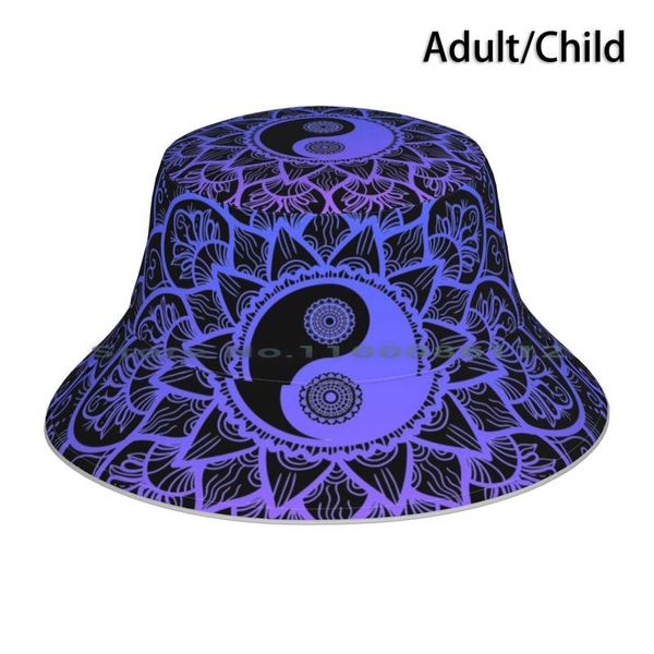 Boinas Yin Yang Mandala Sombrero de cubo Gorra para el sol The Kid Laroi Love Musician Song KidBoinas BoinasBoinas