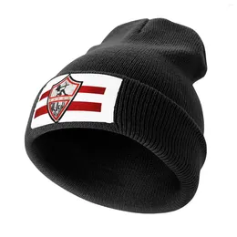 Bérets Zamalek Football Football Fans Giza Egypte Bonnet tricoté personnalisé Chapeau moelleux Ball Noir Femme Beach Outlet 2024 Hommes