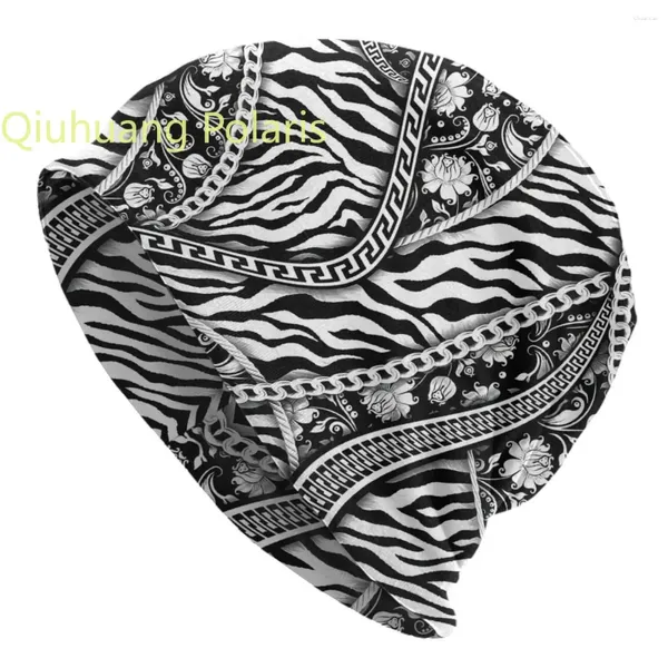 Bérets Zebra Skin Imprimerie Skullies Bons de bonnet Colon