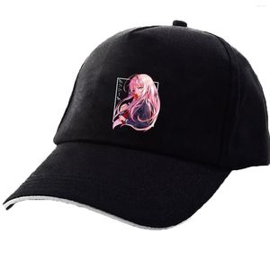 Berets nul twee honkbal cap anime cosplay schat in de franxx meisje afdrukken zonbestendige niet -shade verstelbare sport casual mannen vrouwen baret