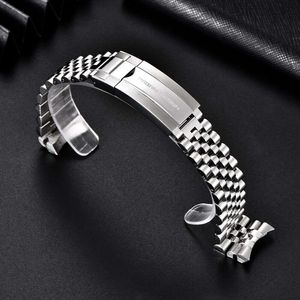 Bergani Design bande de caoutchouc en acier inoxydable L chaîne de montre haut de gamme mm adapté