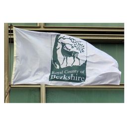 Bandera de Berkshire de alta calidad, 3x5 pies, bandera del condado de Inglaterra, 90x150cm, regalo de fiesta, poliéster 100D, banderas impresas para interiores y exteriores