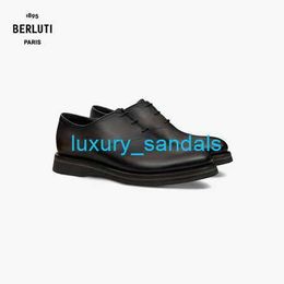 BERLUTI Chaussures habillées pour hommes Chaussures Oxfords en cuir Berluti Alessio Chaussures en cuir de veau pour chaussures formelles pour hommes Marron anthracite 050 HB6H