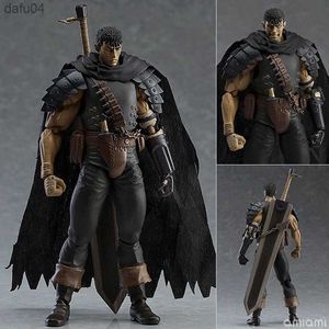 Berserk Figuur Lef 17 cm Anime Actie Beeldje Kaii Originele Gratis Verzending Items Zwart Zwaardvechter Halloween Gift Kinderen Speelgoed L230522