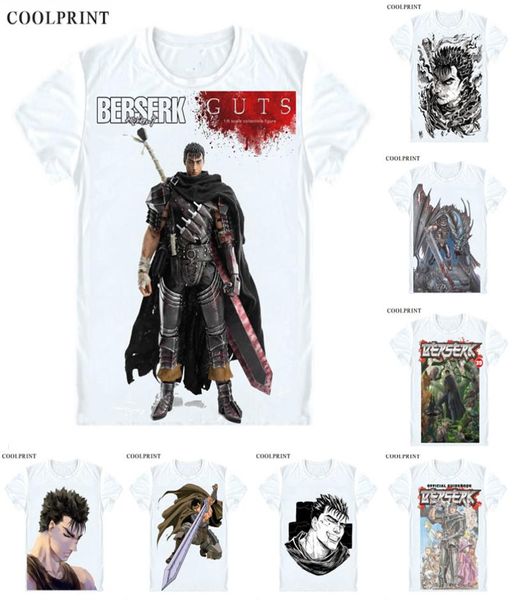 Berserk Kentaro Miura T Shirt the Prototype Guts Black Swordsman Anime Costerplay Cosplay Camiseta estampada Camiseta de manga corta1960601