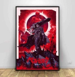 Affiche berserk japon anime art affiches en soie décor mural imprimés quadro cuadros h11109769345