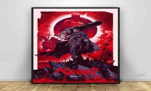 Affiche berserk japon anime art affiches en soie décor mural imprimés quadro cuadros h11104137051