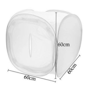 Besegad 60 x 60 cm opvouwbare Po Studio Softbox Schieten Tent Light Flash Diffuser Soft Box met 4 kleuren Pography Achtergronden 240104