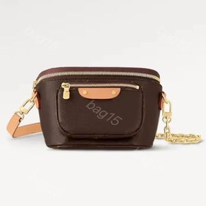 besigner tas mini bum ba schoudertas M43644 heuptas heuptas borsttas luxe retro veranderende echt leer vrouw presbyopie clutch bag designer heuptasje momentopname