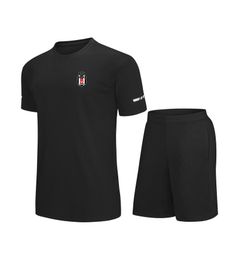 Besiktas JK Heren kindervrijetijds trainingspakken Jersey Sneldrogend pak met korte mouwen Outdoor sportshirt