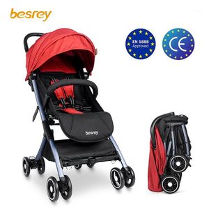 Besrey bébé poussette légère pliable petit voyage avion chariot né poussette assise et couchée