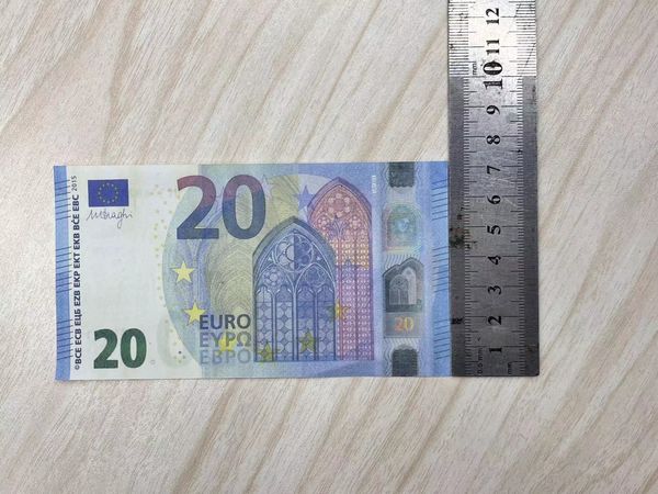 Meilleur 3A Copy Money réel 1: 2 Faux fausses billets Banknote 10 20 50 100 200 US DOLLAR EUROS Pound