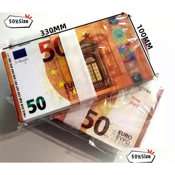 Meilleurs jeux de nouveautés 3A Games accessoires pour une copie contrefaite UK Pounds GBP 100 50 Notes Bank Strap Films Play Fake Casino PO Booth Drop Deli DHQHX