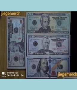 Meilleur 3A Autres Cadeaux De Fête Pour Enfants Dollars Américains Fournitures De Fête Prop Argent Film Billet De Banque Papier Nouveauté Jouets 10 20 50 100 Do7995001