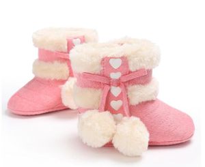 Meilleur bébé bottes hiver nouveau-né bébé chaussures enfants garçons filles bottes de neige chaudes infantile Prewalker enfant en bas âge chaussures taille 11 cm-12 cm-13 cm