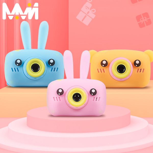 Meilleur appareil photo numérique pour enfants, 2 pouces HD, Mini caméra de dessin animé, cadeau d'anniversaire, jouets éducatifs pour filles et garçons, vente en gros