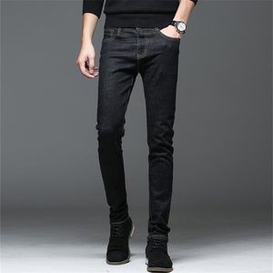 Keuze topkwaliteit casual stretch mannelijke jeans klassieke slanke lange broek voor mannen 201128