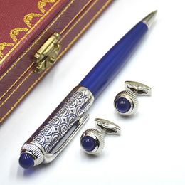 Beste kerstcadeaupennenset - AAA Hoge kwaliteit R-serie Ct metalen balpen Kantoorschrijfbalpennen met manchetknopen en doosverpakking