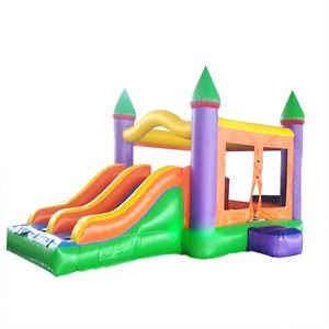 Beste commercieel gebruik opblaasbaar bounce huis buitenuitsmijter springkasteel trampoline huis met dia te koop