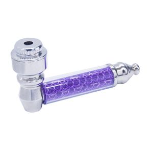 Cool Décorer Métal Mini Pipe Dry Herb Tabac Fumer Tube Avec Couvercle Caps Titulaire Portable Pipes Conception Innovante Handpipe Haute Qualité DHL Gratuit