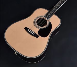 Guitare acoustique personnalisée en bois massif de 41 pouces, guitare électrique acoustique, guitare acoustique acoustique