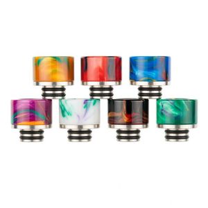 Meilleur Drip Tip 510 large alésage SS + résine époxy embout coloré pour 510 fil accessoires pour fumer Falcon