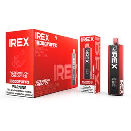 Meilleur E-Liquide Irex 10000 Puff Vape Elux Fume 2% 5% Nicotine Mesh Coil Vapes Jetables Luxe Plein Écran Vaporisateur 10000 Puffs E Cigarette