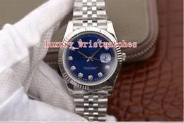 Meilleure édition AR Datejust Montres-bracelets 126234 36mm Diamant coloré 904L ETA 3235 Mouvement jubilé Automatique mécanique Montre Homme Montres