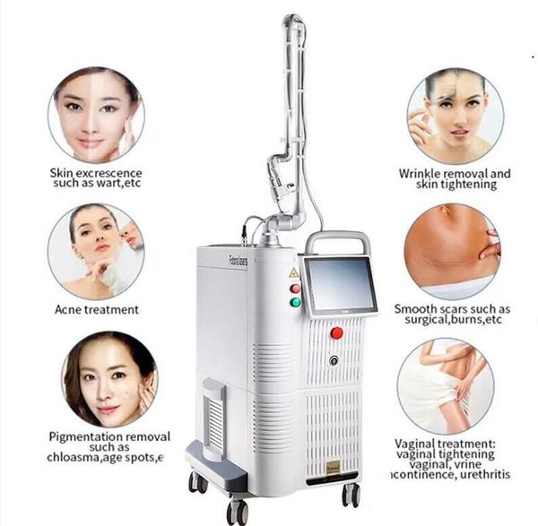 Meilleur effet 60w RF tube Co2 Fractional Laser Wrinkle Removal acné cicatrice élimination des rides rajeunissement de la peau élimination des vergetures vaginale serrer la machine laser