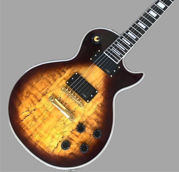 Guitarra eléctrica personalizada, diapasón de caoba, guitarra acústica atenuada, tienda hecha en China, envío gratis 258