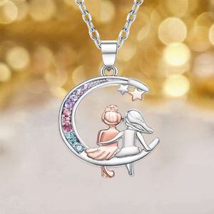 Beste vriend cadeau hanger accessoires Girls creatieve mode diamanten ketting voor vrouwen