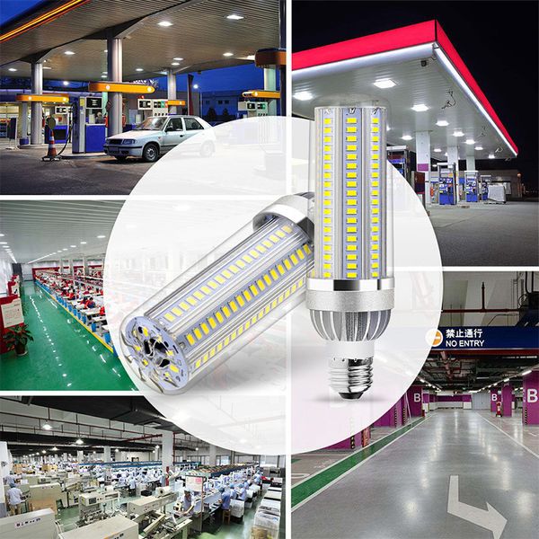 Meilleur haute puissance LED maïs lumière 25W 35W 50W bougie ampoule 110V E26/E27 LED ampoule ventilateur en aluminium refroidissement pas de scintillement lumière en gros