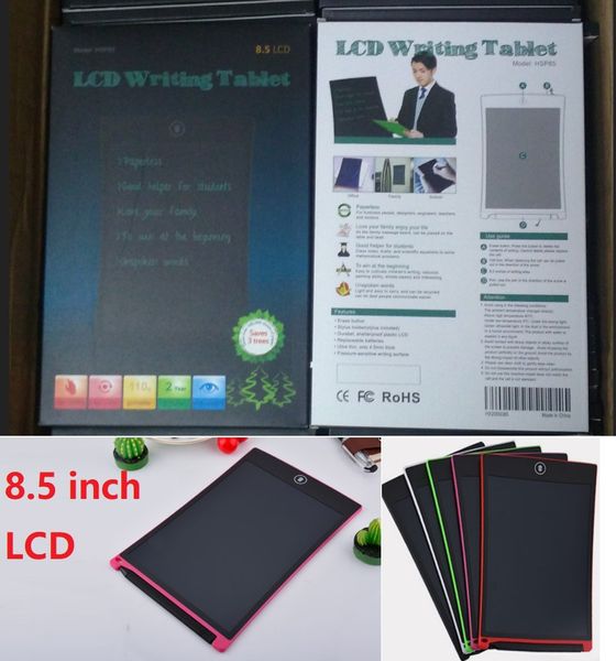 Mejor LCD Escritura Tablet Portátil digital 8.5 pulgadas Dibujo Parts de escritura a mano Tablero electrónico para adultos niños niños