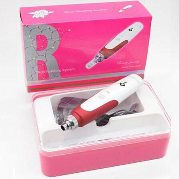 Meilleur stylo microneedling stylo roller derma Rechargeable Derma Microneedle Dr. Pen avec cartouches d'aiguille pour l'élimination des cicatrices