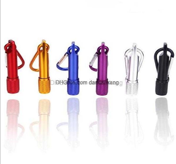 meilleur portable mini lampe de poche led porte-clés torche en alliage d'aluminium avec mousqueton anneau porte-clés led mini lampe torche minilight