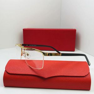 beste zonnebrilmonturen op sterkte Titanium frameontwerper voor luxe damesontwerpers Luipaardkop Frameloze been herenzonnebril Merk glazige brillen