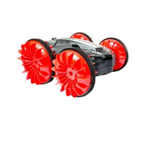 Meilleur prix 360 rotation Rc voitures télécommande cascadeur voiture 2 côtés étanche conduite sur l'eau et la terre amphibie jouets électriques