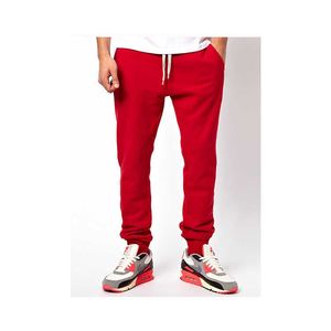 Mejor precio Pantalones de chándal para hombres Pantalones de gimnasia de punto 100% de algodón con patrón de puños para entrenamientos de invierno