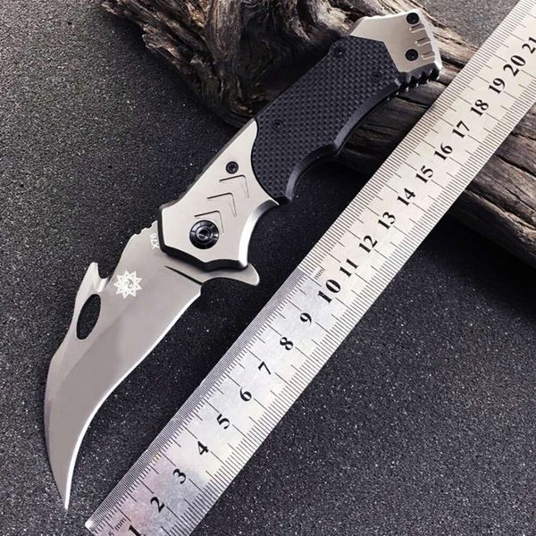 Meilleur prix Couteau en acier inoxydable classique Portable EDC outil de défense outils d'auto-défense faits à la main 317214