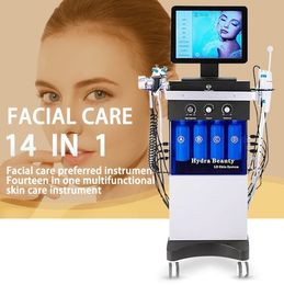 Meilleur produit 14 en 1 aqua peeter oxygène hydra de profondeur de nettoyage de nettoyage pour le visage Hydra Microdermabrasion Hydra Machine Peel