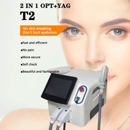 Meilleure qualité 2 en 1 épilateur machine 1800W multifonction opt sûr épilation picoseconde nd yag laser détatouage machine pour salon de beauté spa