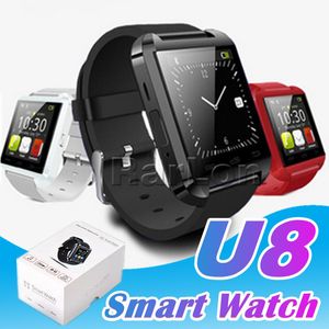 Meilleure qualité Bluetooth Smartwatch U8 U montre montre intelligente montres-bracelets pour Samsung HTC téléphone Android Smartphone dans une boîte-cadeau